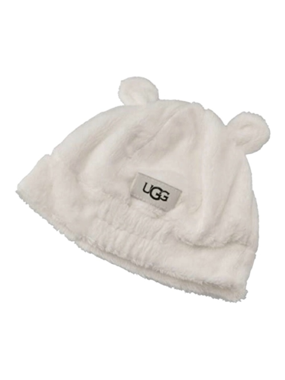 UGG baby cream Plush Bear-Ear Hat